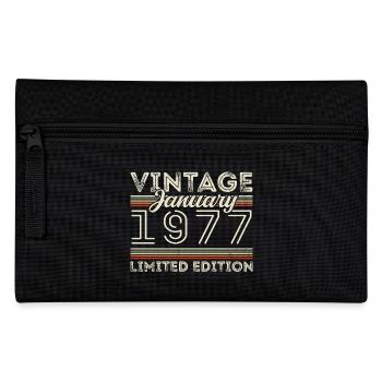 Janvier 1977 Né en 1977 - Date de naissance Janvier 1977 - Trousse - noir - Devant