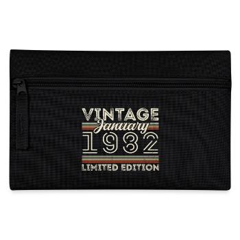 Januar 1982 Jahrgang 1982 - Geburtstag Januar 1982 - Federtasche - Schwarz - Vorne