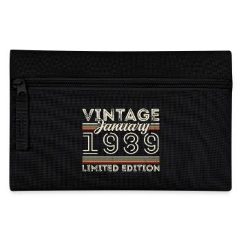 January 1989 Born in 1989 - Birthday January 1989 - Pencil Case - black - Front