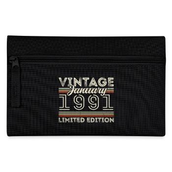 Januar 1991 Jahrgang 1991 - Geburtstag Januar 1991 - Federtasche - Schwarz - Vorne