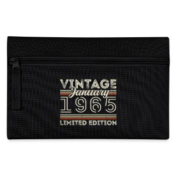 Januar 1965 Jahrgang 1965 - Geburtstag Januar 1965 - Federtasche - Schwarz - Vorne
