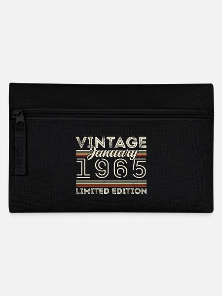 Januar 1965 Jahrgang 1965 - Geburtstag Januar 1965 - Federtasche - Schwarz