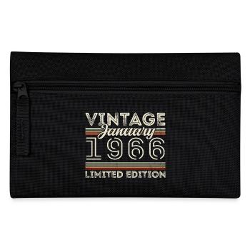 Janvier 1966 Né en 1966 - Anniversaire Janvier 1966 - Trousse - noir - Devant