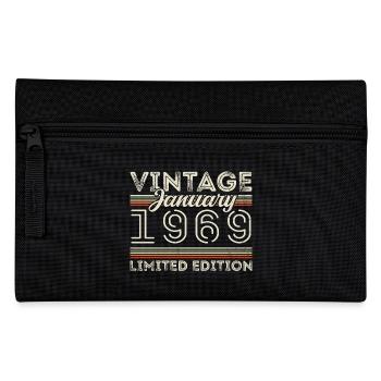 Januar 1969 Jahrgang 1969 - Geburtstag Januar 1969 - Federtasche - Schwarz - Vorne