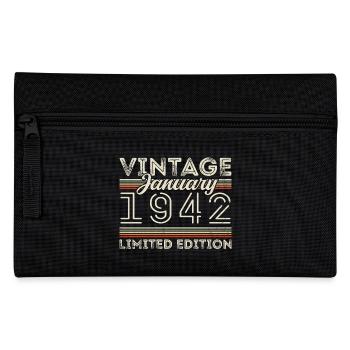 Janvier 1942 Né en 1942 - Anniversaire Janvier 1942 - Trousse - noir - Devant