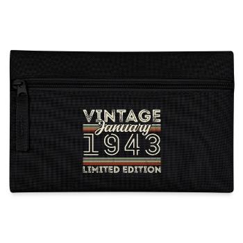 Janvier 1943 Né en 1943 - Anniversaire Janvier 1943 - Trousse - noir - Devant