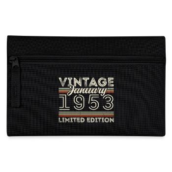 Januar 1953 Jahrgang 1953 - Geburtstag Januar 1953 - Federtasche - Schwarz - Vorne