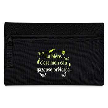 Papa Papa Humor Witz Geschenk Lieblingsbier - Federtasche - Schwarz - Vorne