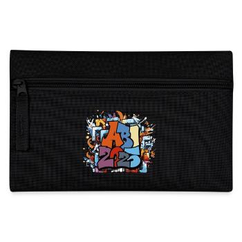 Abi Abschluss 2025 Graffiti Abschlussparty - Federtasche - Schwarz - Vorne