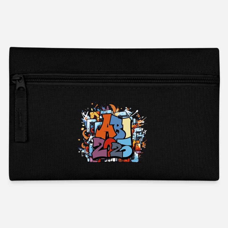 Abi Abschluss 2025 Graffiti Abschlussparty - Federtasche - Schwarz
