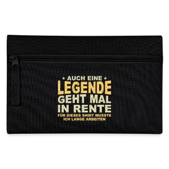 Even a legend retires gift retirement - Pencil Case - black - Front