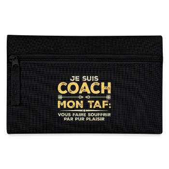 I'm a coach, Humor gift sports coach - Pencil Case - black - Front