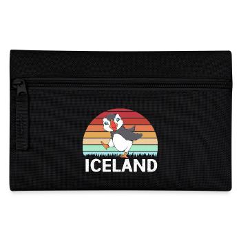 Papageientaucher Puffin - Federtasche - Schwarz - Vorne