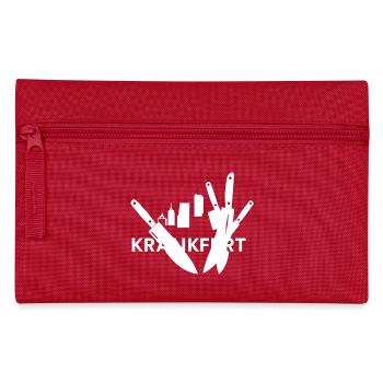 Frankfurt = Krankfurt - Pencil Case - red - Front