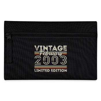 February 2003 Anniversary Gift - February 2003 - Pencil Case - black - Front