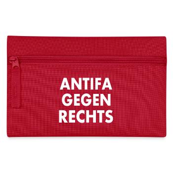 Antifa against the right - Pencil Case - red - Front