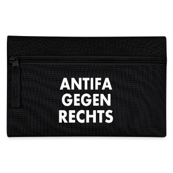 Antifa contre la droite - Trousse - noir - Devant