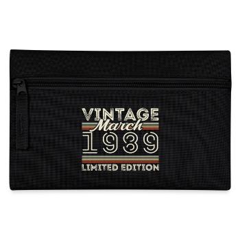 March 1989 Vintage 1989 Birthday Gift March - Pencil Case - black - Front