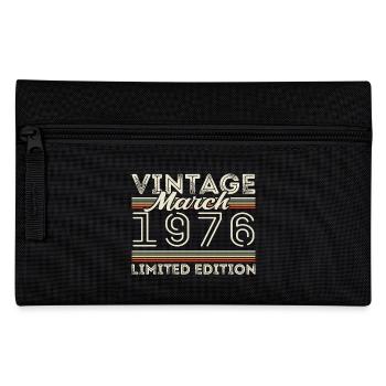 Mars 1976 Millésime 1976 Cadeau d’anniversaire Mars - Trousse - noir - Devant