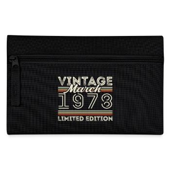 March 1978 Vintage 1978 Birthday Gift March - Pencil Case - black - Front