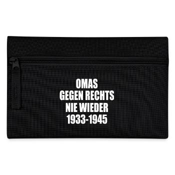 Omas gegen rechts - Federtasche - Schwarz - Vorne