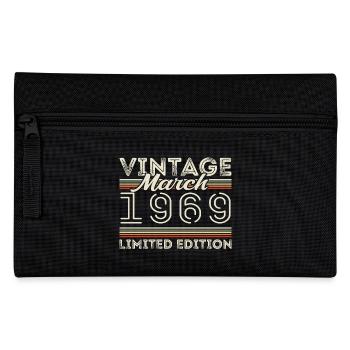March 1969 Vintage 1969 Birthday Gift March - Pencil Case - black - Front