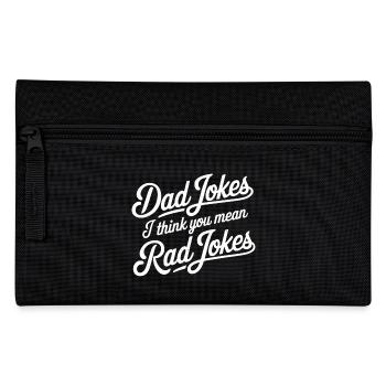 Dad Jokes I Think You Mean Rad Jokes 10 - Federtasche - Schwarz - Vorne
