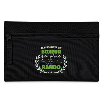 Fier d’être Boxeur et Passionné de la Rando - Trousse - noir - Devant