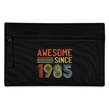 Awesome Since 1985" – Retro Vintage 40. Geburtstag - Federtasche - Schwarz - Vorne