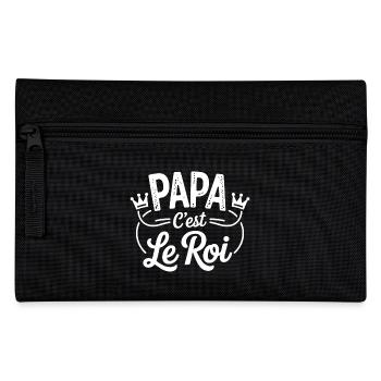 Daddy is the king - Pencil Case - black - Front