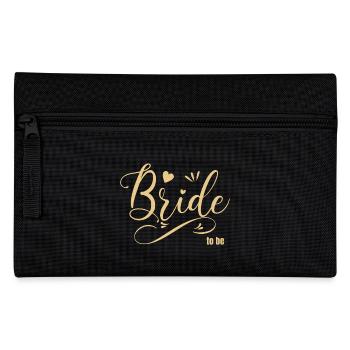 Bride to be gold - Federtasche - Schwarz - Vorne