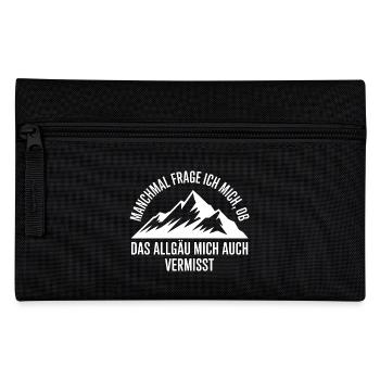 I wonder if the Allgäu misses me! - Pencil Case - black - Front