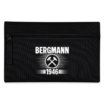 Erzgebirge Bergmann - Federtasche - Schwarz - Vorne