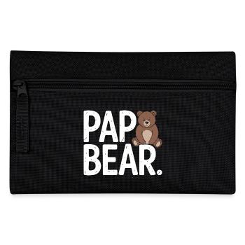 Papa Bear – Un design amusant pour les pères - Trousse - noir - Devant
