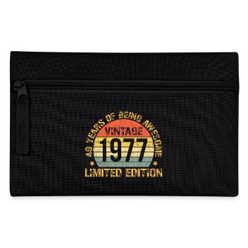 Millésime 1977, 49ème Anniversaire Cadeaux Pour Hommes Femmes - Trousse - noir - Devant
