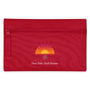 Dawn Rider Sunset - Pencil Case - red - Front