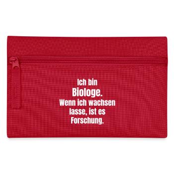 Biologie Wachstum Forschung Zitat - Federtasche - Rot - Vorne