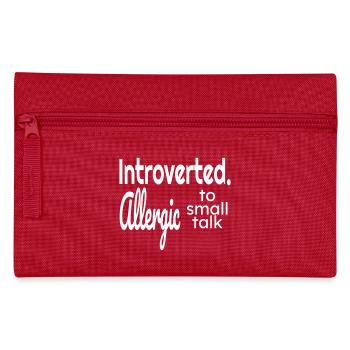 Introverti allergique aux banalités - Trousse - rouge - Devant