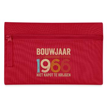 Bouwjaar Ferbruari 1966 niet kapot te krijgen - Pencil Case - red - Front