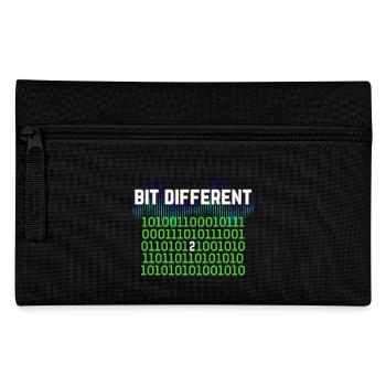 Etwas Anders – Nerdy Binary Error Design - Federtasche - Schwarz - Vorne
