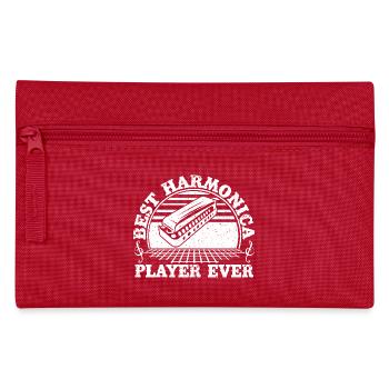 Harmonica Musican Best Player Ever Harmonica - Federtasche - Rot - Vorne