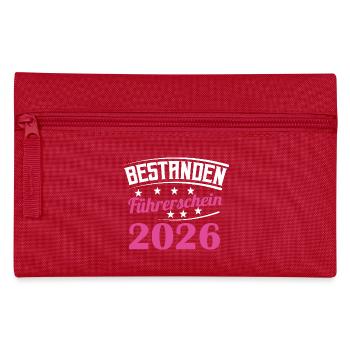 Driving License 2026 Driving Test Driving License Test - Pencil Case - red - Front