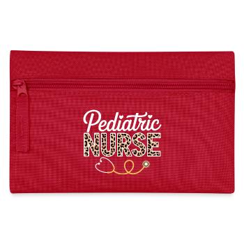 Pädiatrische Krankenschwester Leoparden - Federtasche - Rot - Vorne