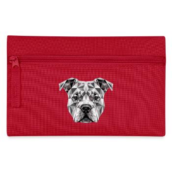 Pitbull Bulldog Pittie American Pitbull Terrier - Pencil Case - red - Front