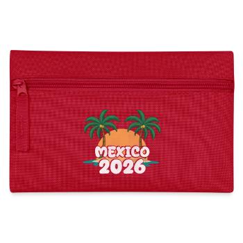 Mexiko 2026 - Federtasche - Rot - Vorne