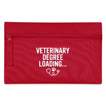 Veterinärabschluss wird geladen... - Federtasche - Rot - Vorne