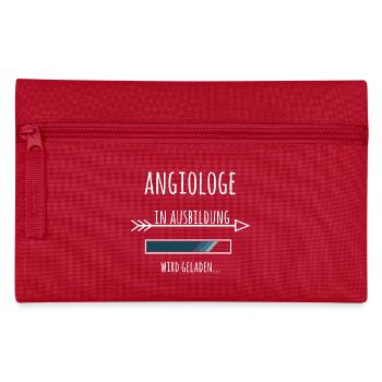 Angiologe Ausbildung Medizinstudium Arzt Medizin  - Federtasche - Rot - Vorne