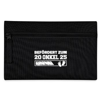 Grossesse Annoncer Naissance 2025 Oncle - Trousse - noir - Devant