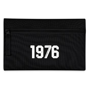 1976 Vintage Born Vintage 1976 Birthday 1976 - Pencil Case - black - Front