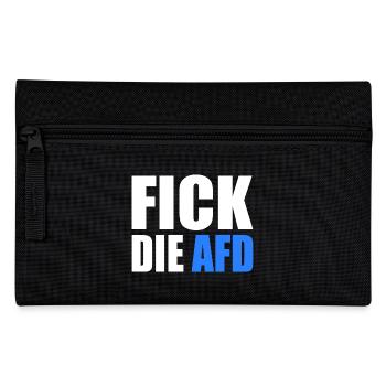 Fick die afd - Federtasche - Schwarz - Vorne